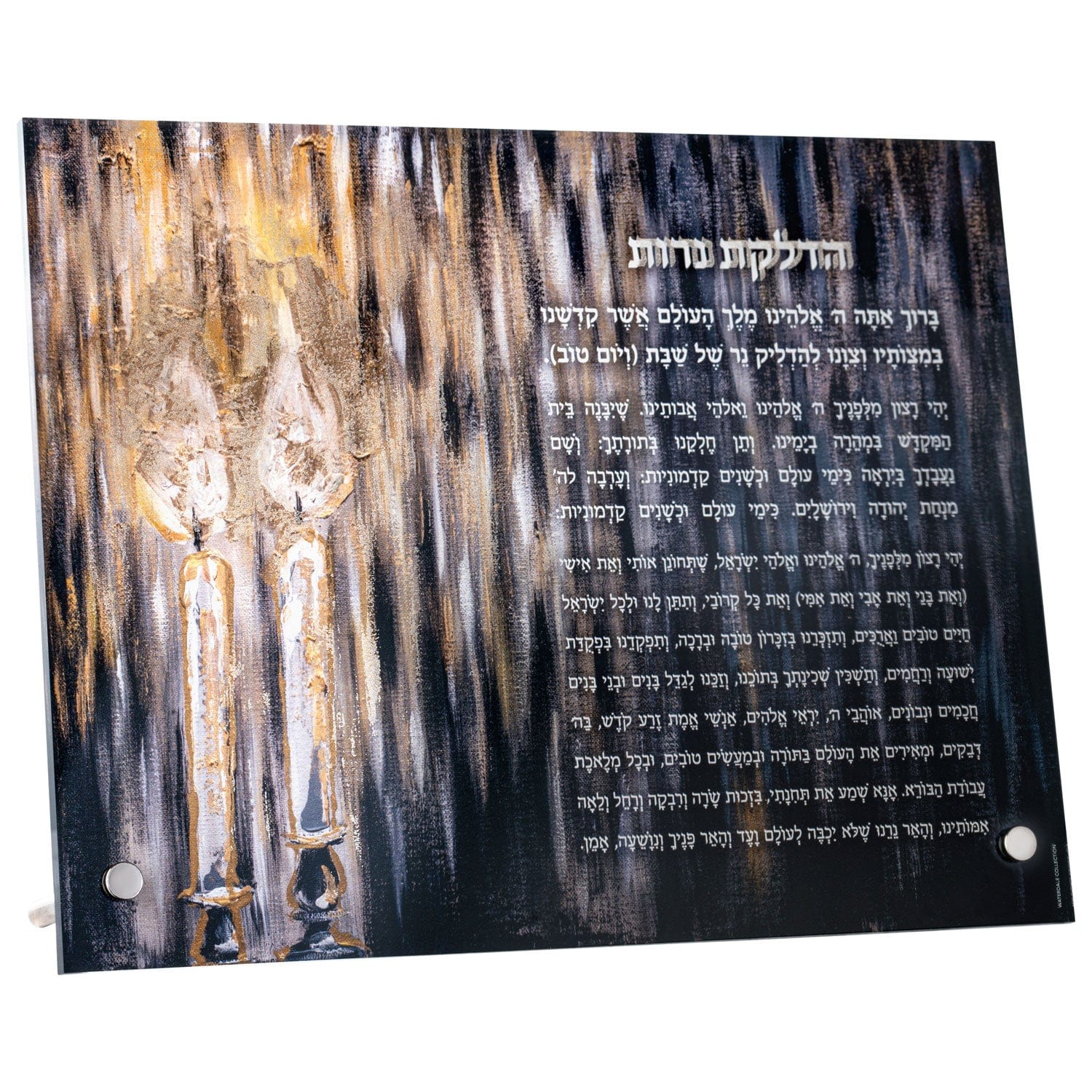 Painted Black Candles Tabletop Hadlokas Neiros - Waterdale Collection