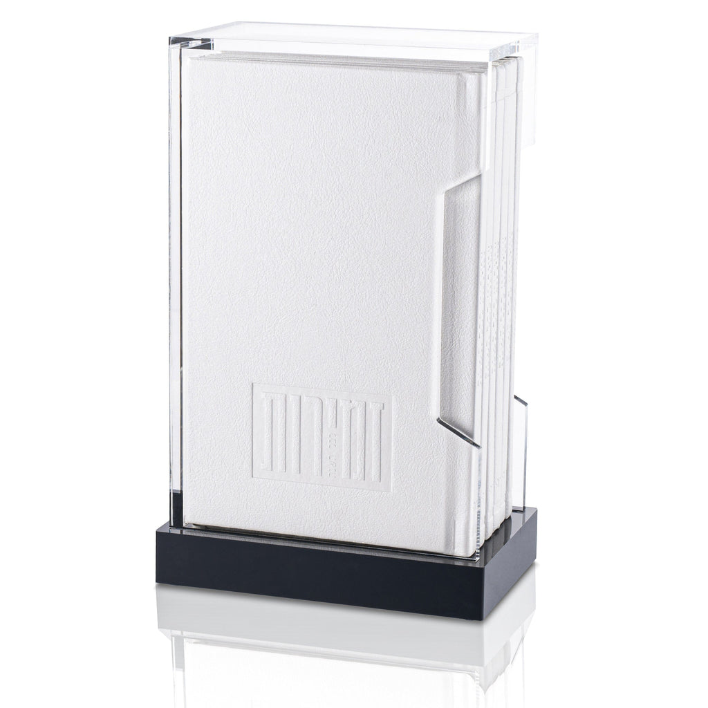 Painted Shabbat Bencher set by Waterdale Collection, elegant Jewish wedding or housewarming gift featuring contemporary art on durable lucite cards.