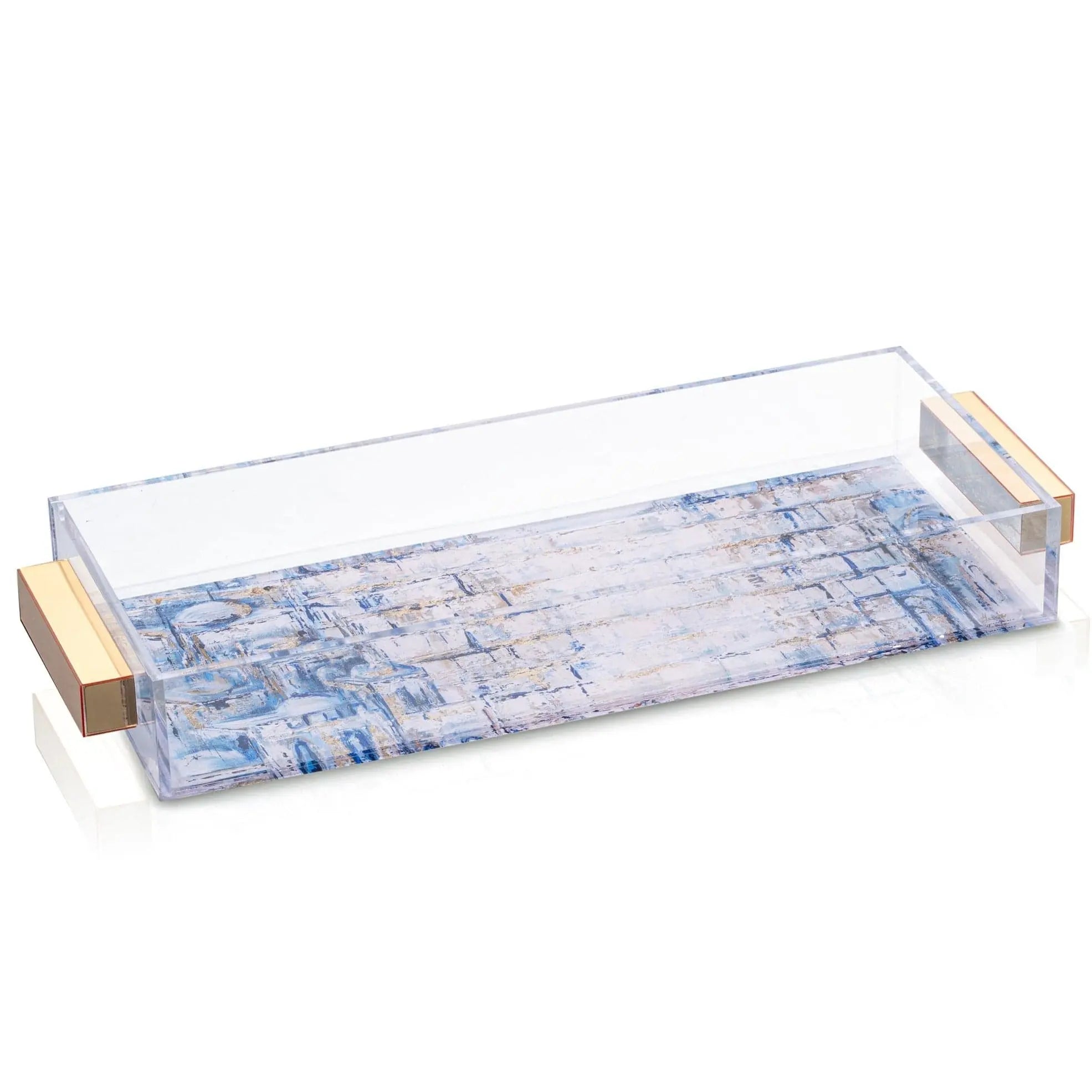 Painted Yosefa Bread Tray - Waterdale Collection