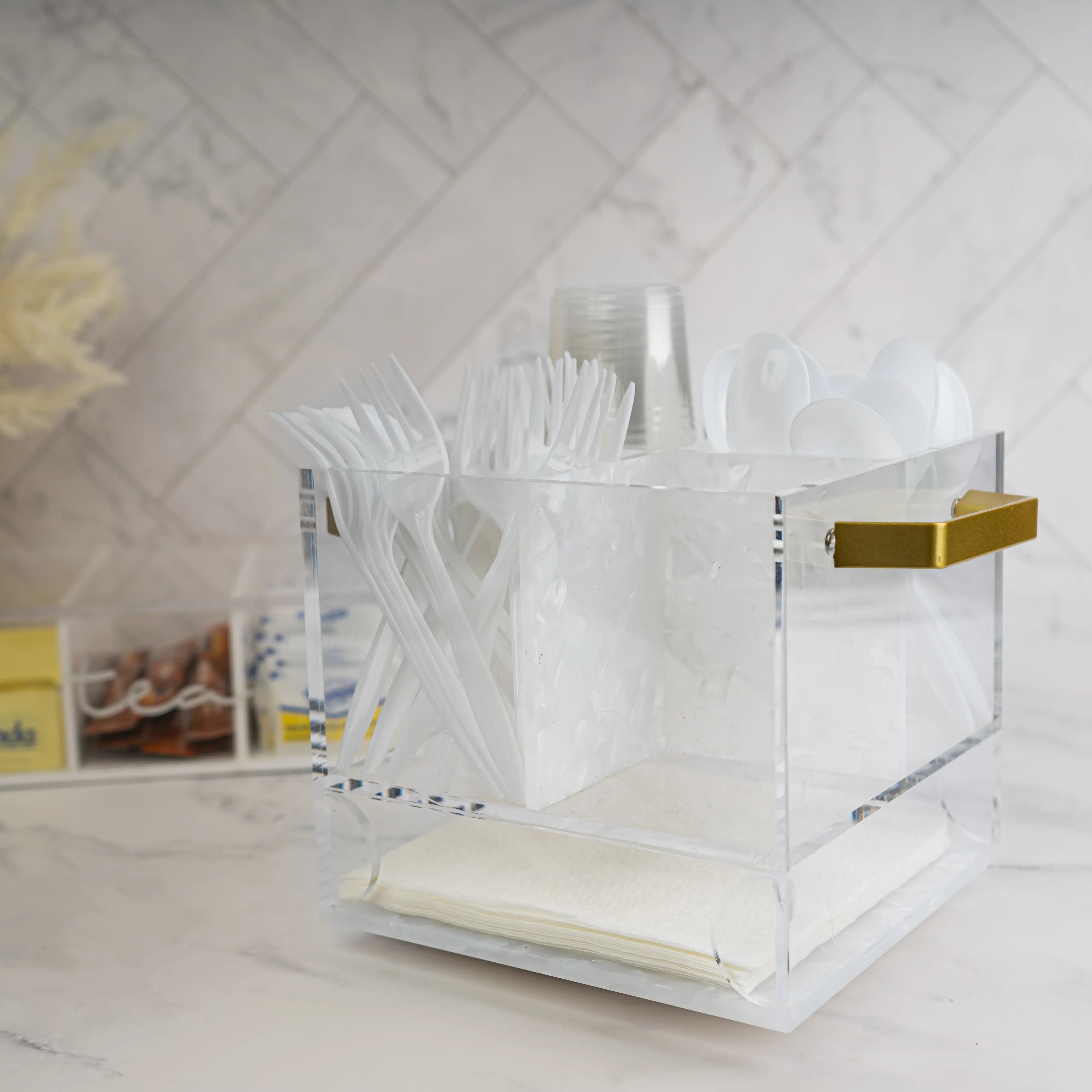 Pearlstone Swivel Silverware Caddy