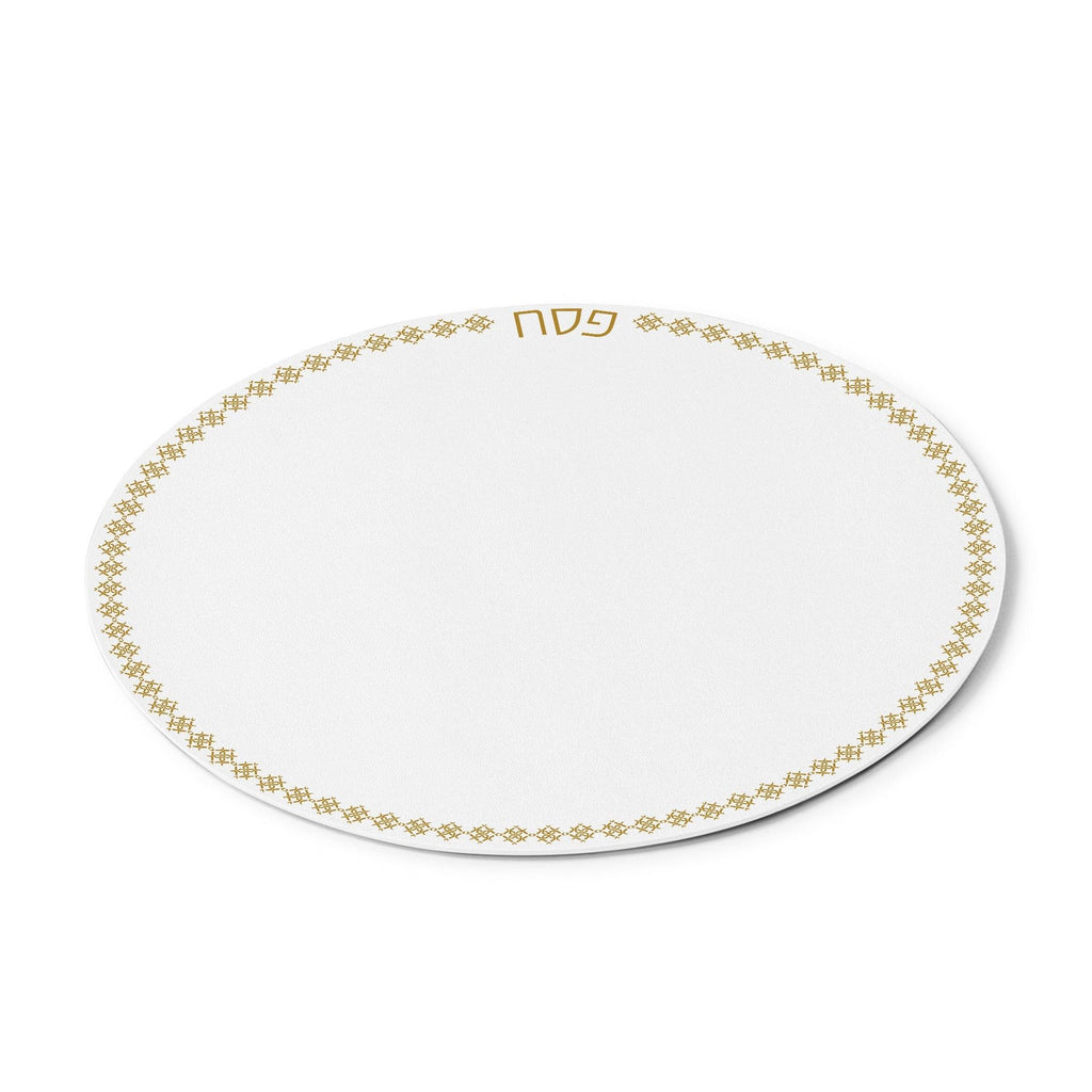 Pesach Leather Inspired Round Chargers