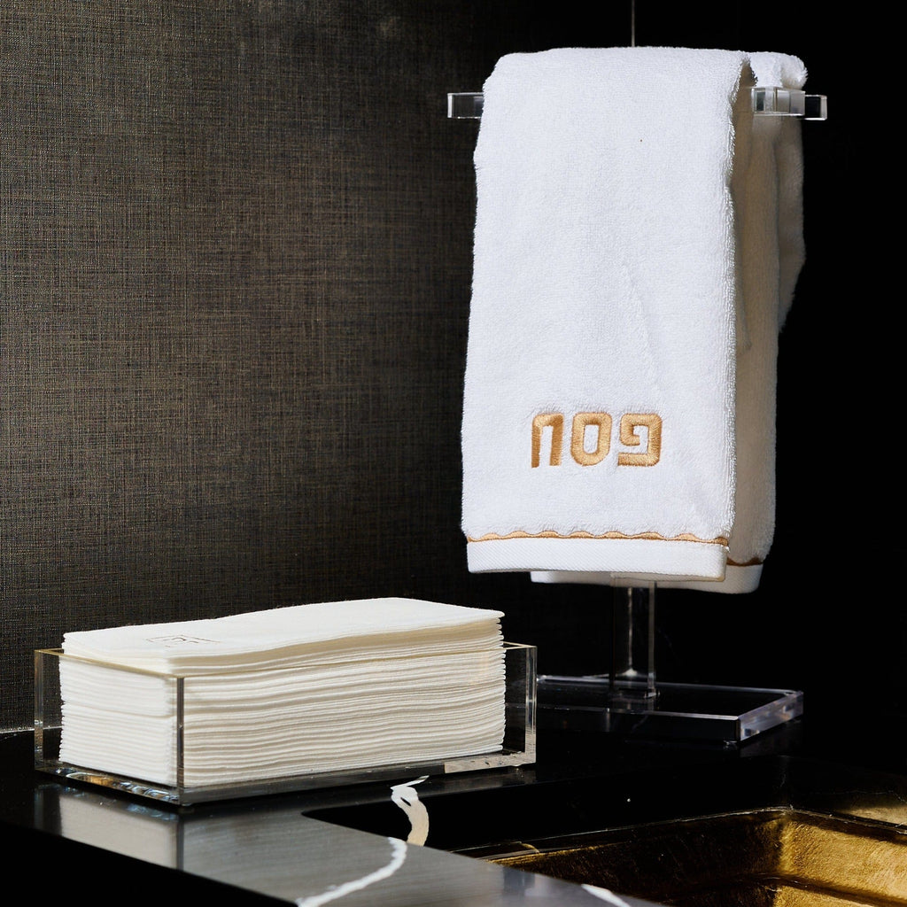 Pesach Scalloped Hand Towel - Waterdale Collection
