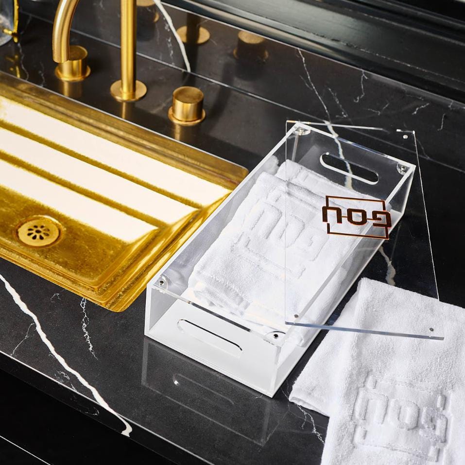 Pesach Towel Box with Towels - Waterdale Collection