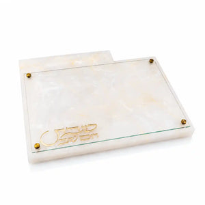 Resin Challah Board with Knife Slot