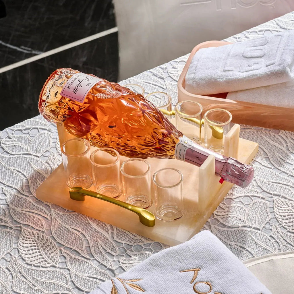Resin Liquor & Wine Serving Set - Waterdale Collection