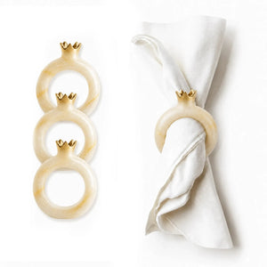 Resin Pomegranate Napkin Rings