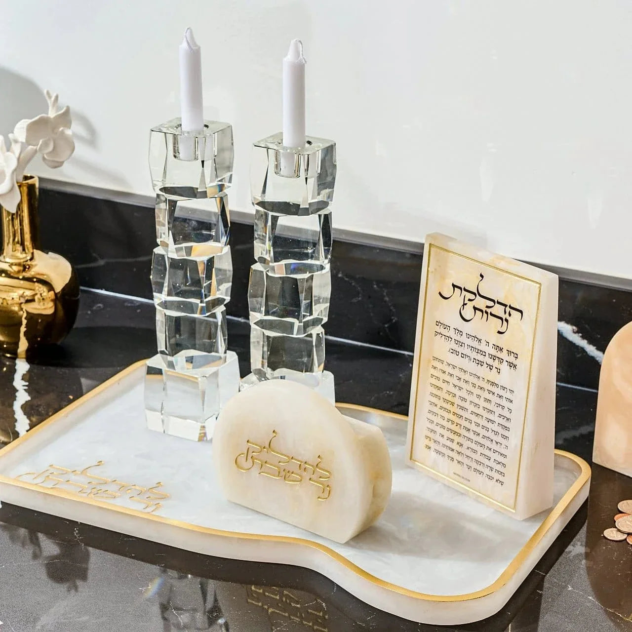 Resin Shabbos Matchbox Holder Match Holder - Waterdale Collection