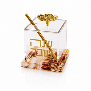 Rosh Hashanah Painted Pomegranate Honey Dish