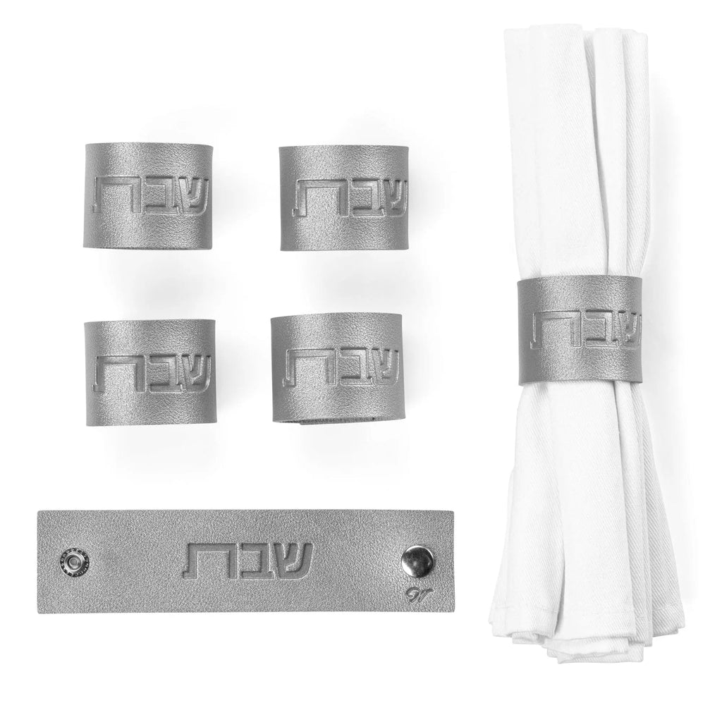 Shabbos Leather Napkin Wraps - Waterdale Collection