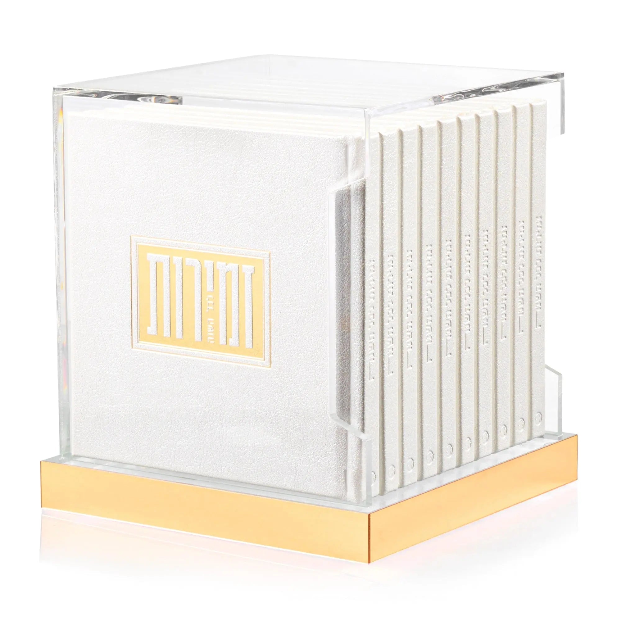 Square Zemiros Bencher Set for Shabbos & Yom Tov (Set of 10) - Waterdale Collection