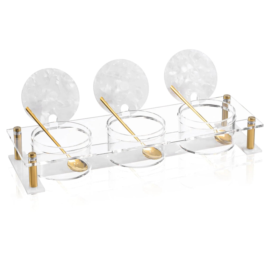 Suspended Pearlstone Dip Bowl Set - Waterdale Collection