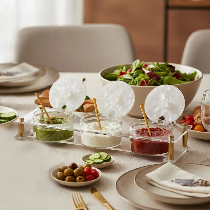 Suspended Pearlstone Dip Bowl Set - Waterdale Collection