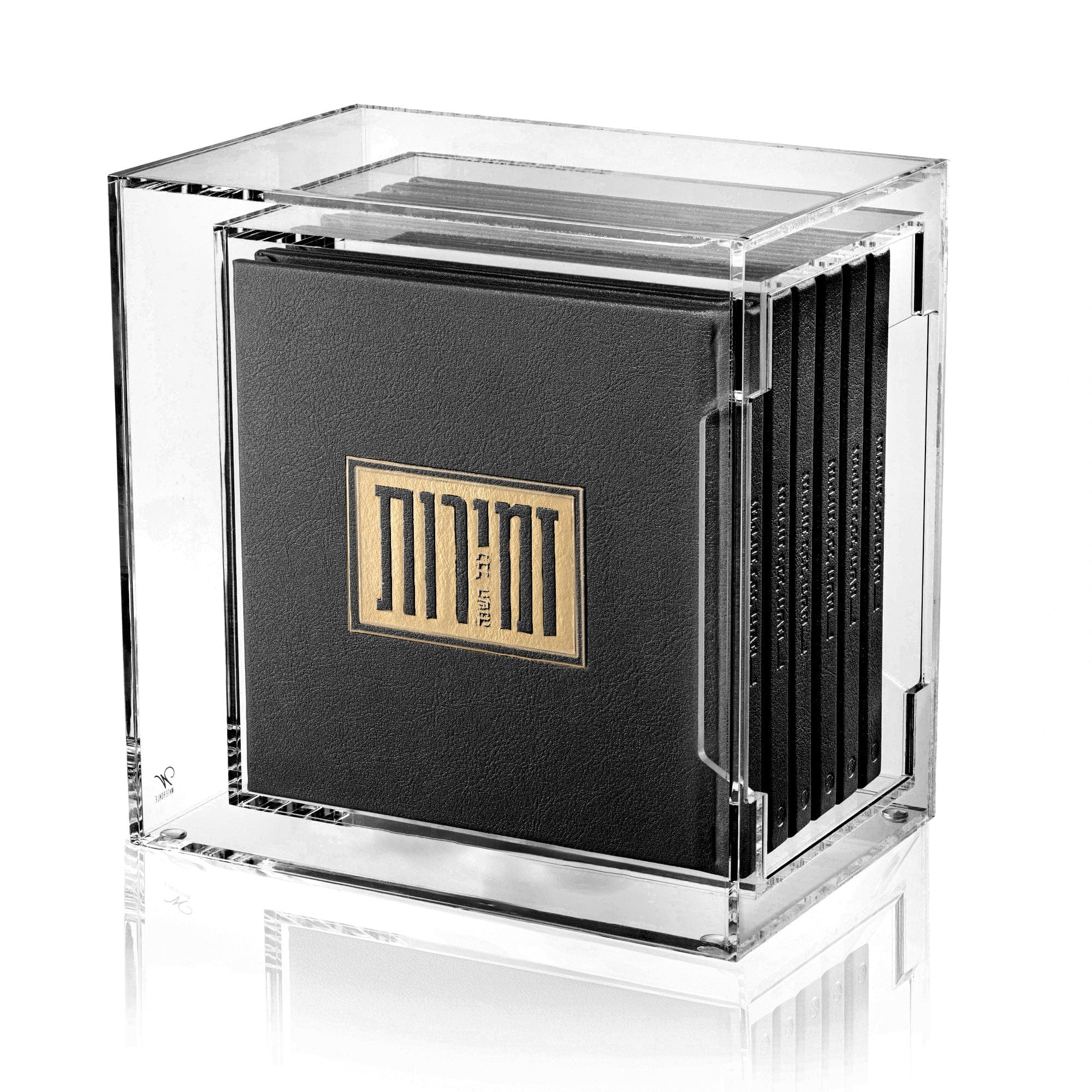Suspended Shabbos & Yom Tov Zemiros Bencher Set -  Black