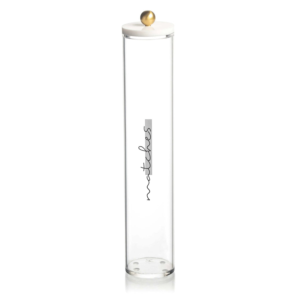 Tall Cylinder Match Holder - Waterdale Collection