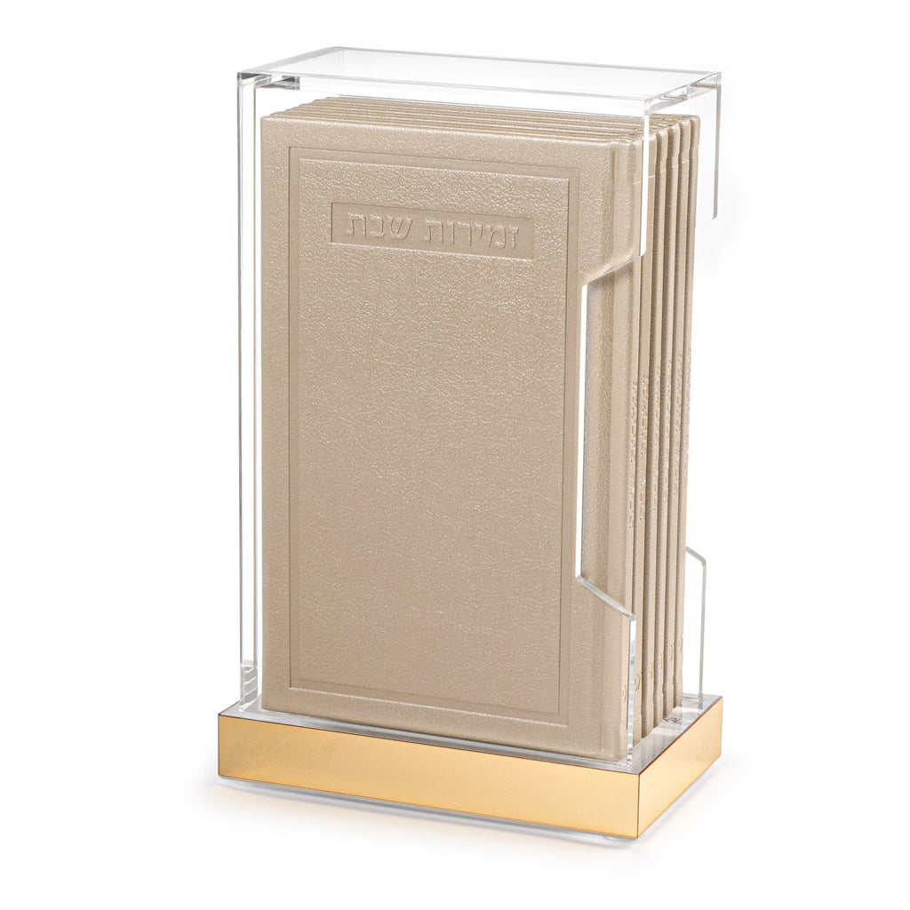 Tall Hardcover Leather & Lucite Bencher Set - Waterdale Collection