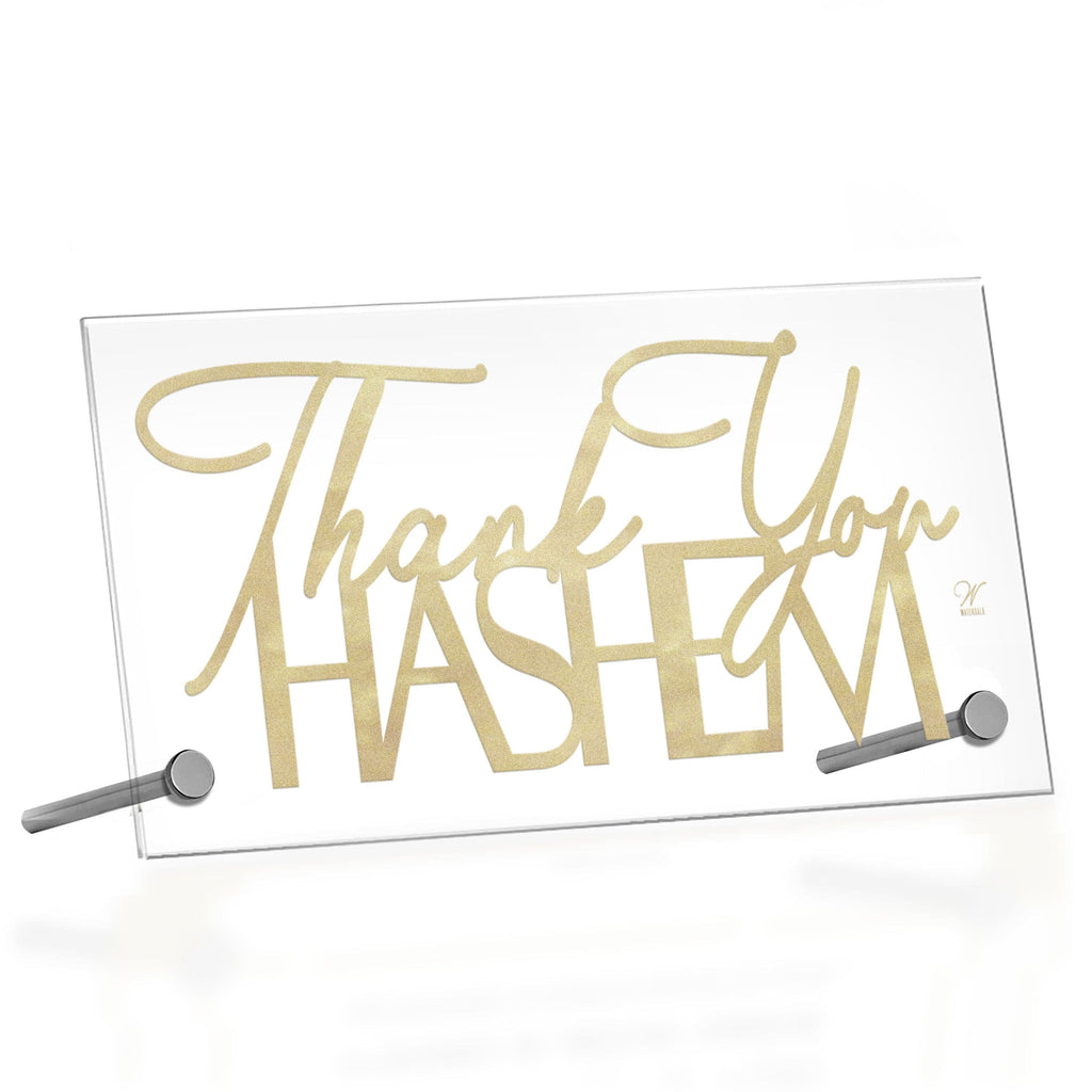 Thank You Hashem Basic Tabletop - Gold