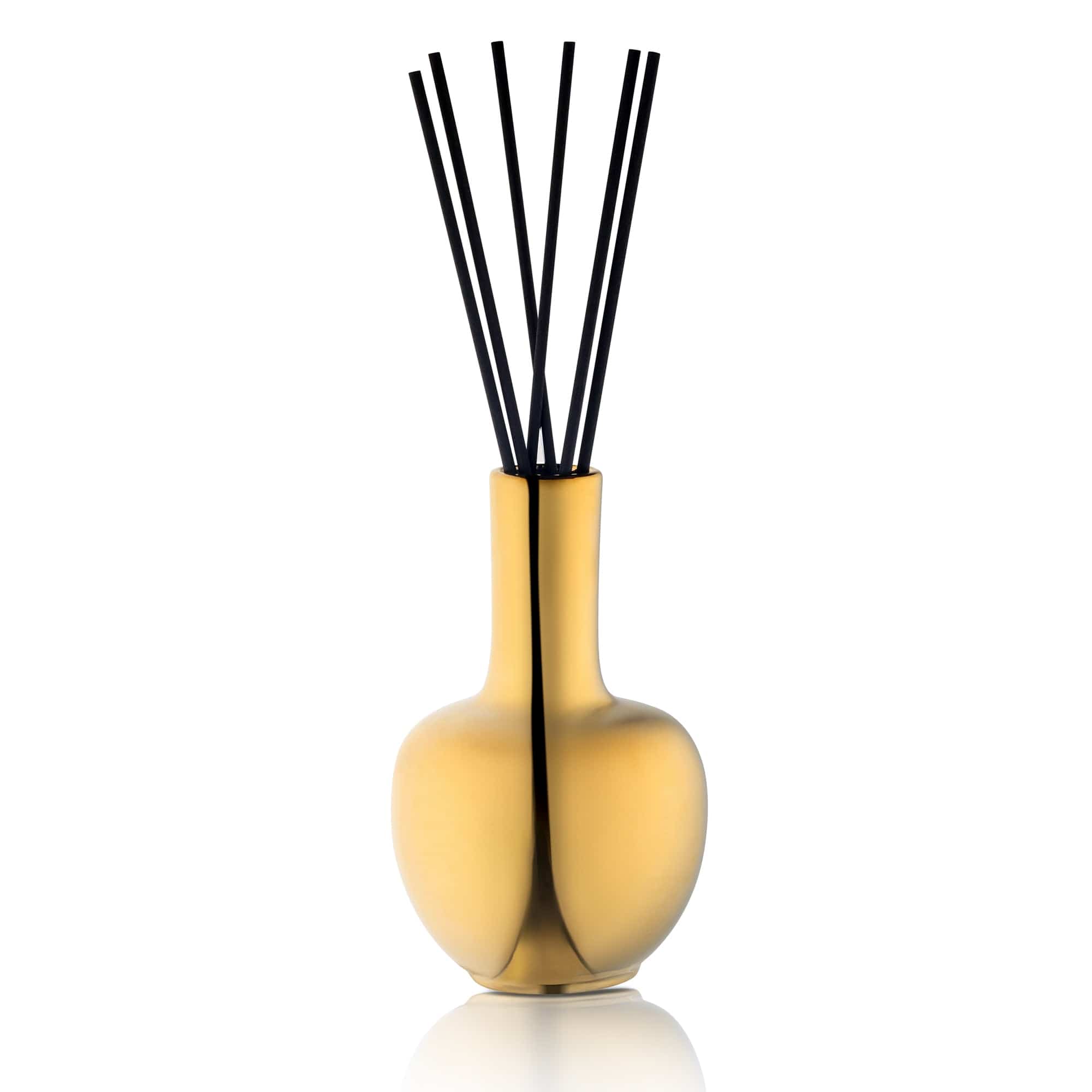 Modern glass vase diffuser for essential oils, elegant centerpiece for Purim Mishloach Manos or luxury hostess gift, contemporary home scent for Shabbat and holidays.