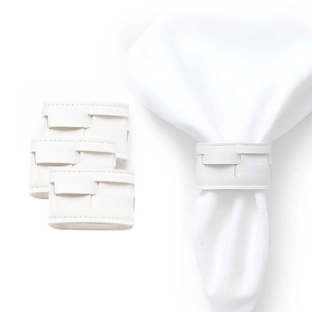 Woven Leather Napkin Wraps - Waterdale Collection