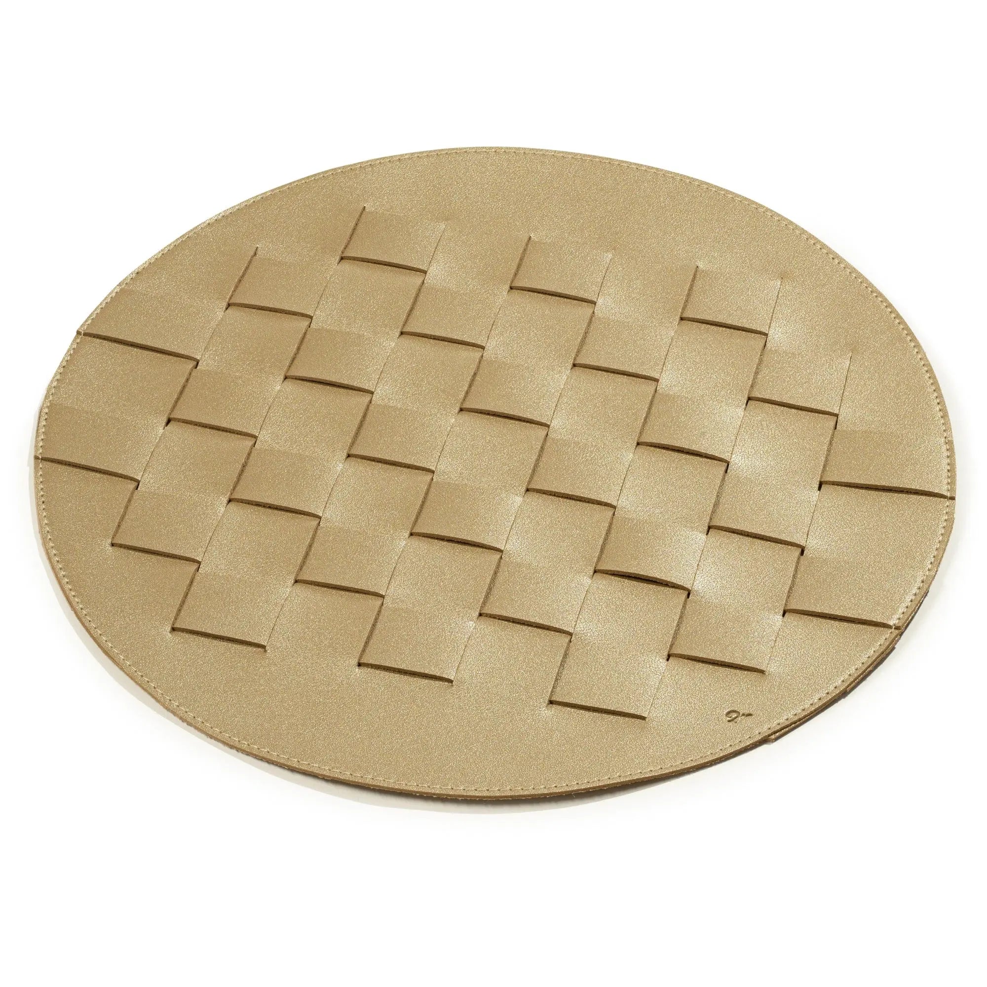 Woven Leather Round Chargers - Waterdale Collection