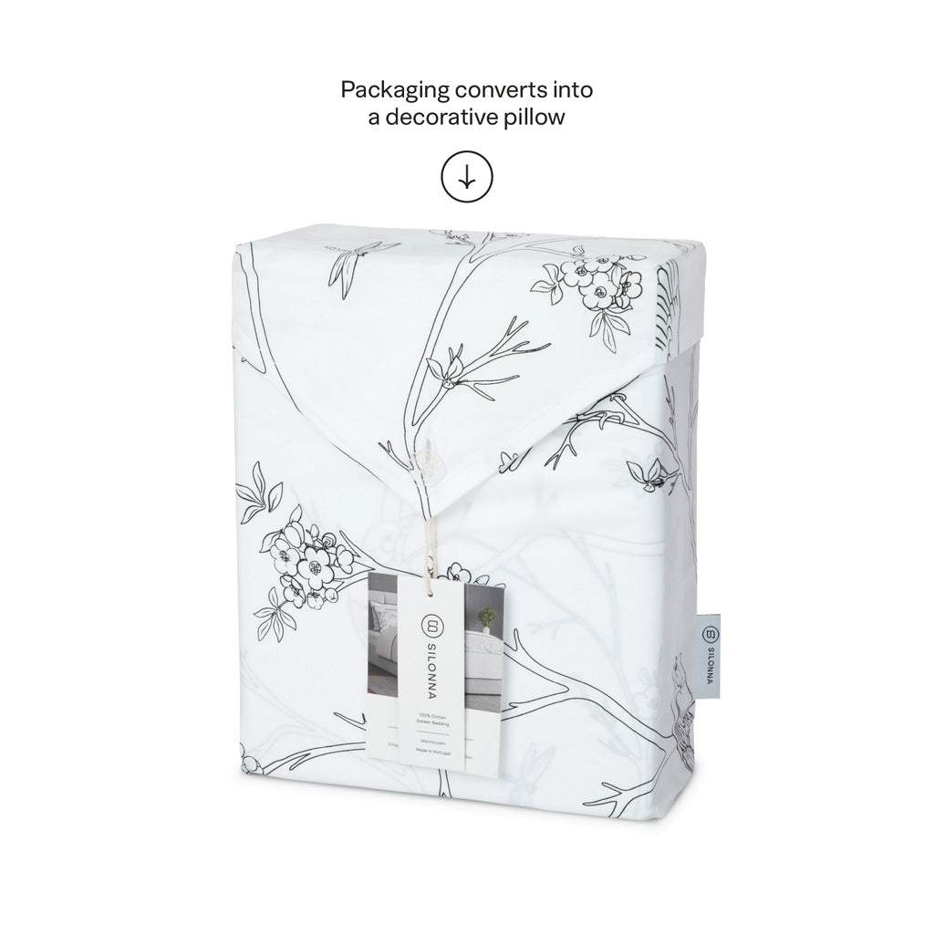The Woodstock Duvet Cover Bedding Set - Charcoal