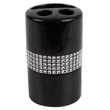 Load image into Gallery viewer, 4 Piece Bath Set Sequin Black

