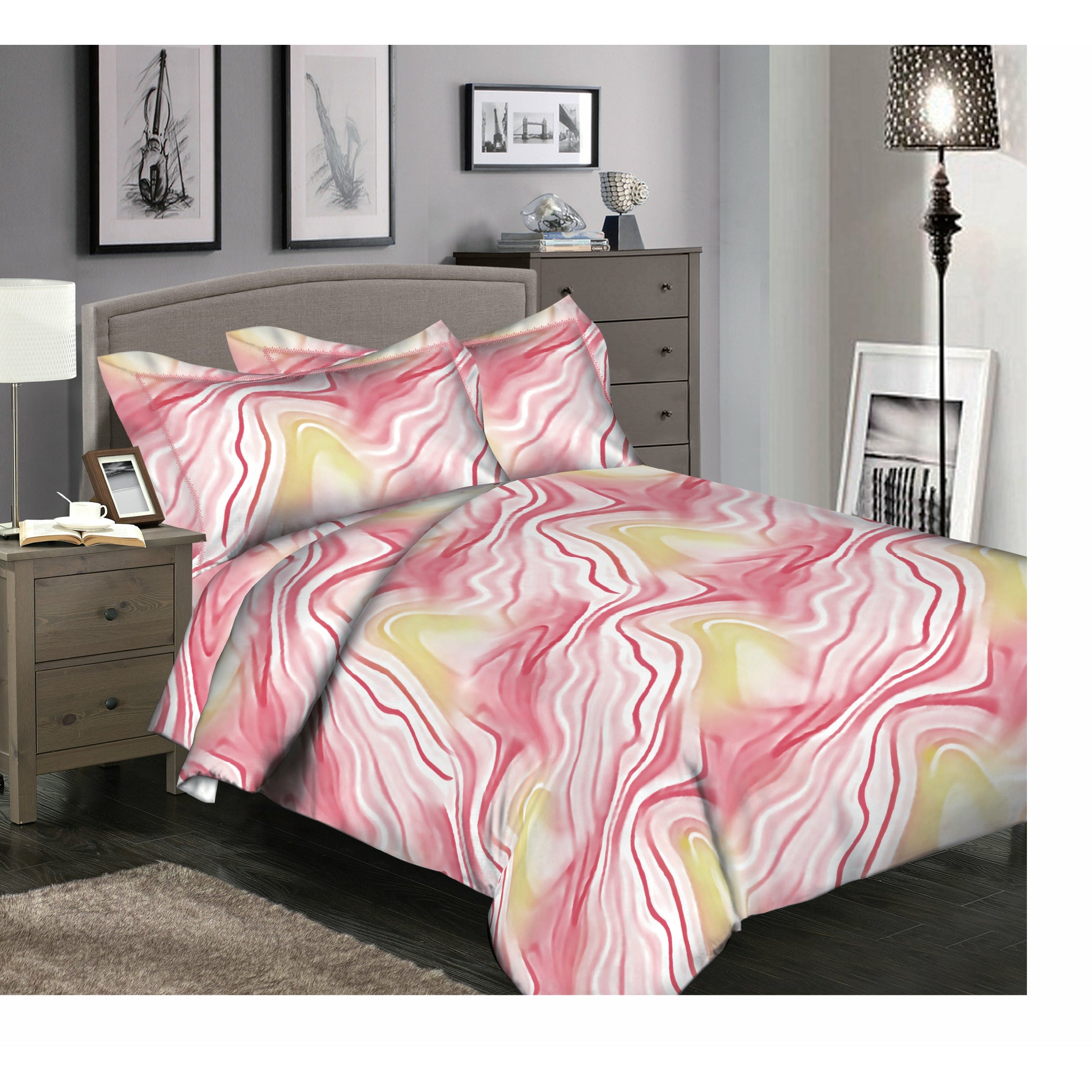 Aquarelle Ripples Pink