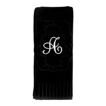 Load image into Gallery viewer, Black Velvet Hand Towels
