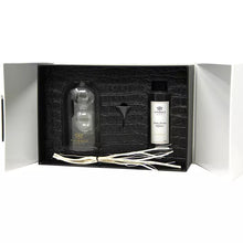Load image into Gallery viewer, Clear Reed Diffuser with White Circular Inlay
