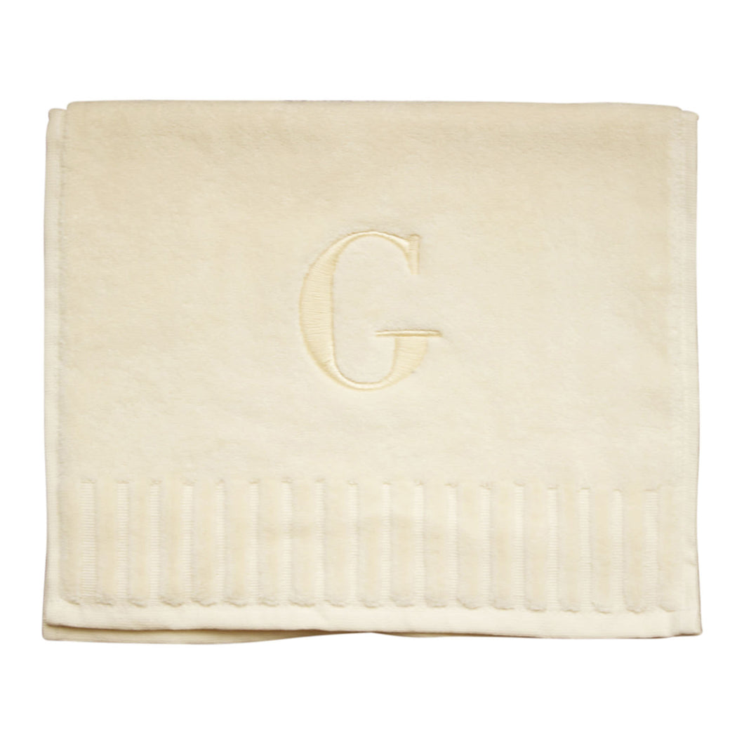 Cream Velvet Fingertip Towels