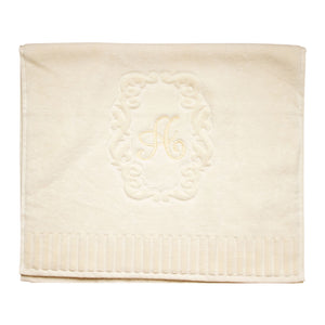 Cream Velvet Hand Towels