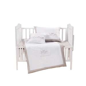 Hotel Collection in White/Baby Grey