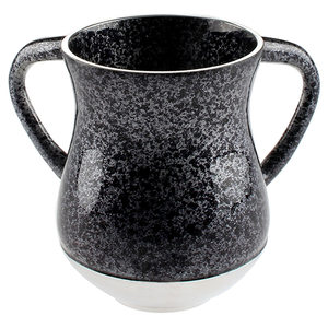 Marble Black Aluminum Washcup
