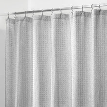 Load image into Gallery viewer, Waffle Shower Curtain, Heathered Grey
