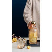 Load image into Gallery viewer, Amber Colored Decanter, Ball Top

