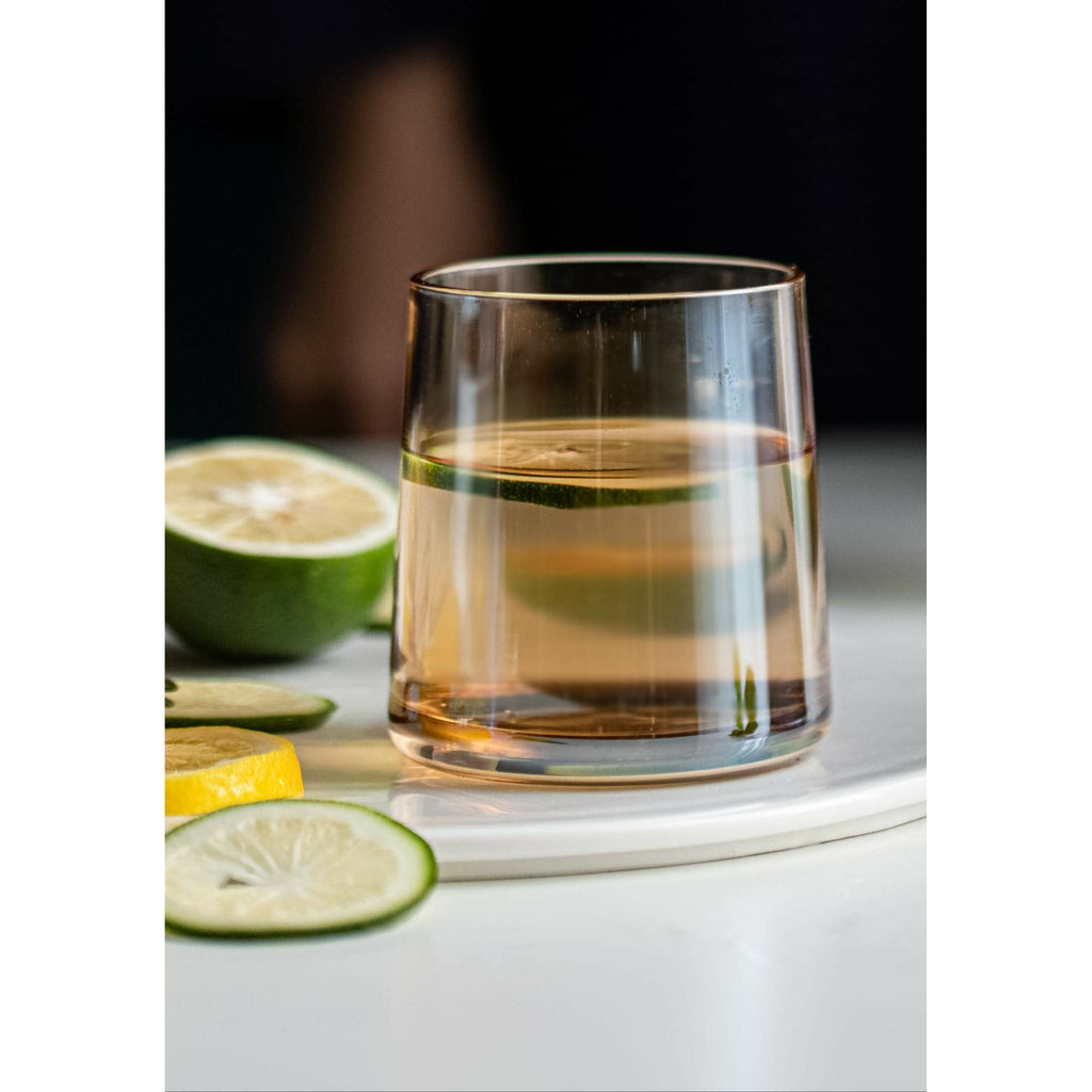 Amber Colored Drinking Glasses