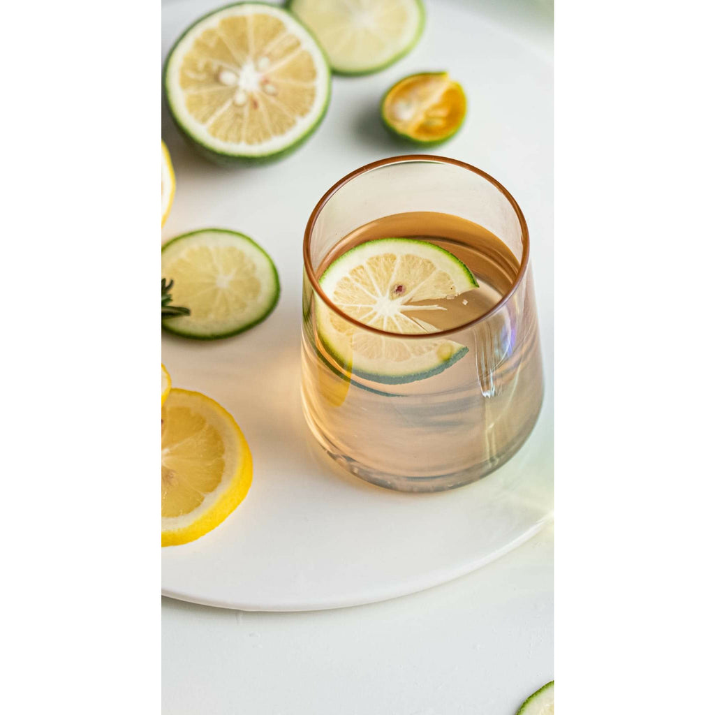 Amber Colored Drinking Glasses