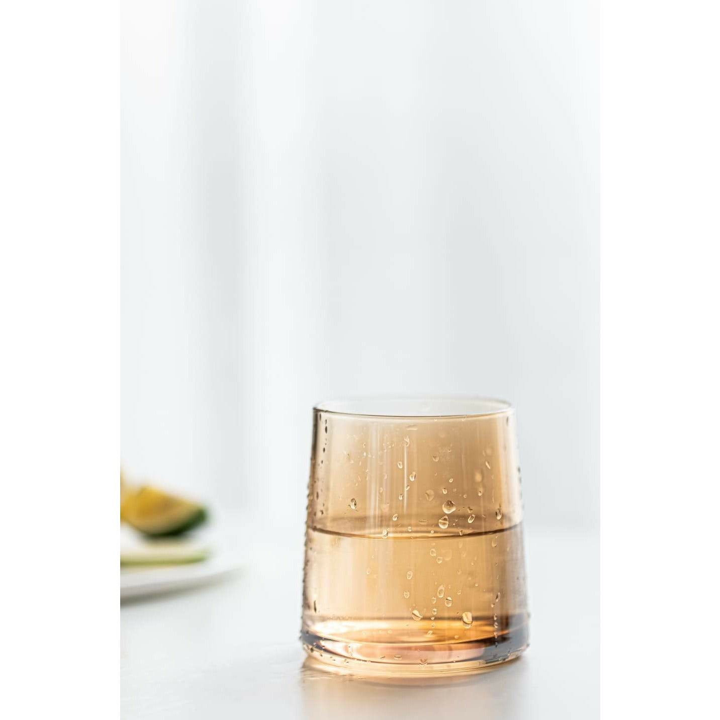 Amber Colored Drinking Glasses