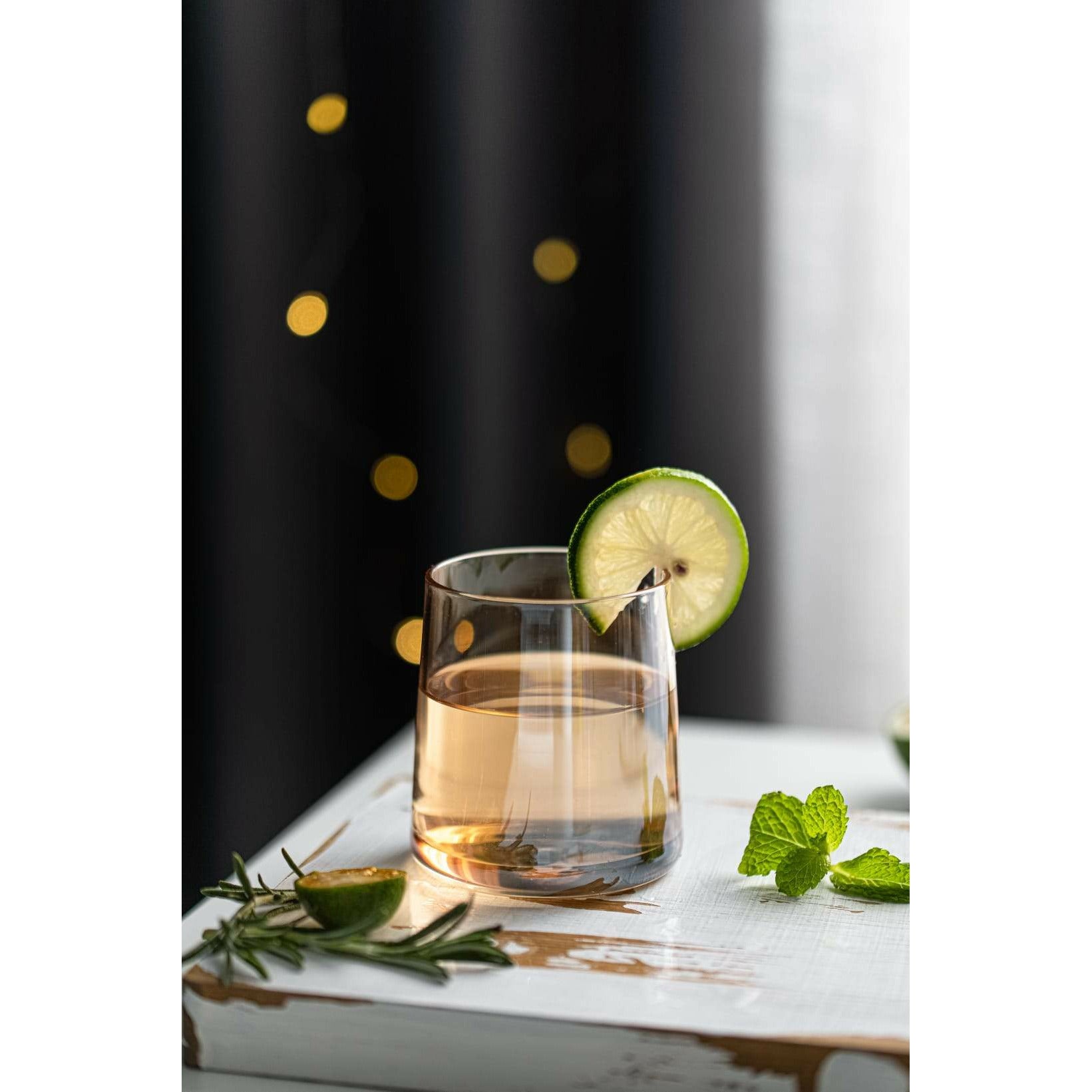 Amber Colored Drinking Glasses