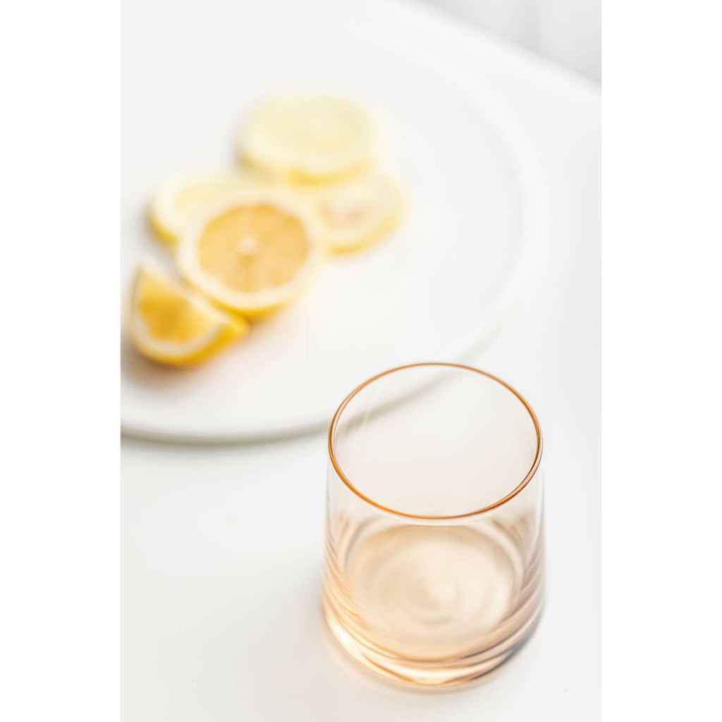 Amber Colored Drinking Glasses